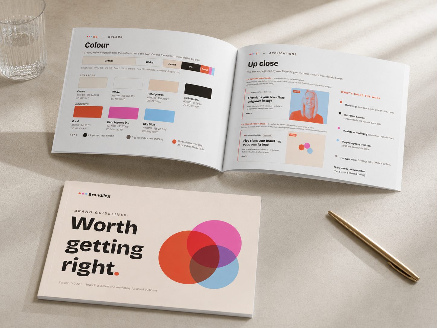 Brandling brand guidelines colour system and applications