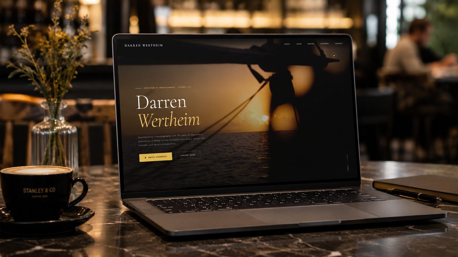 Darren Wertheim website, built by Brandling