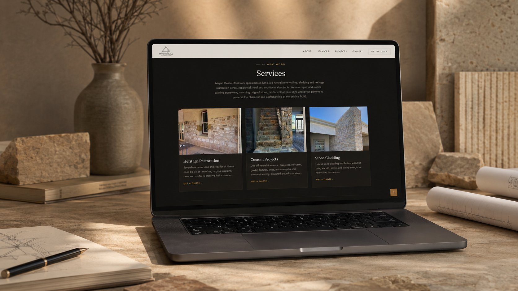 Mayan Palace Stonework services page